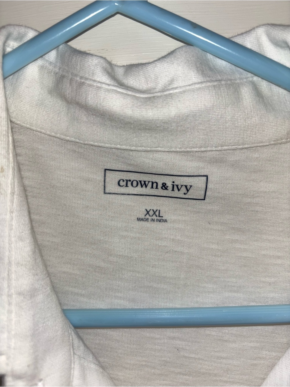 crown & ivy White Men's Short-Sleeve Polo with Chest Pocket - Picture 3 of 4